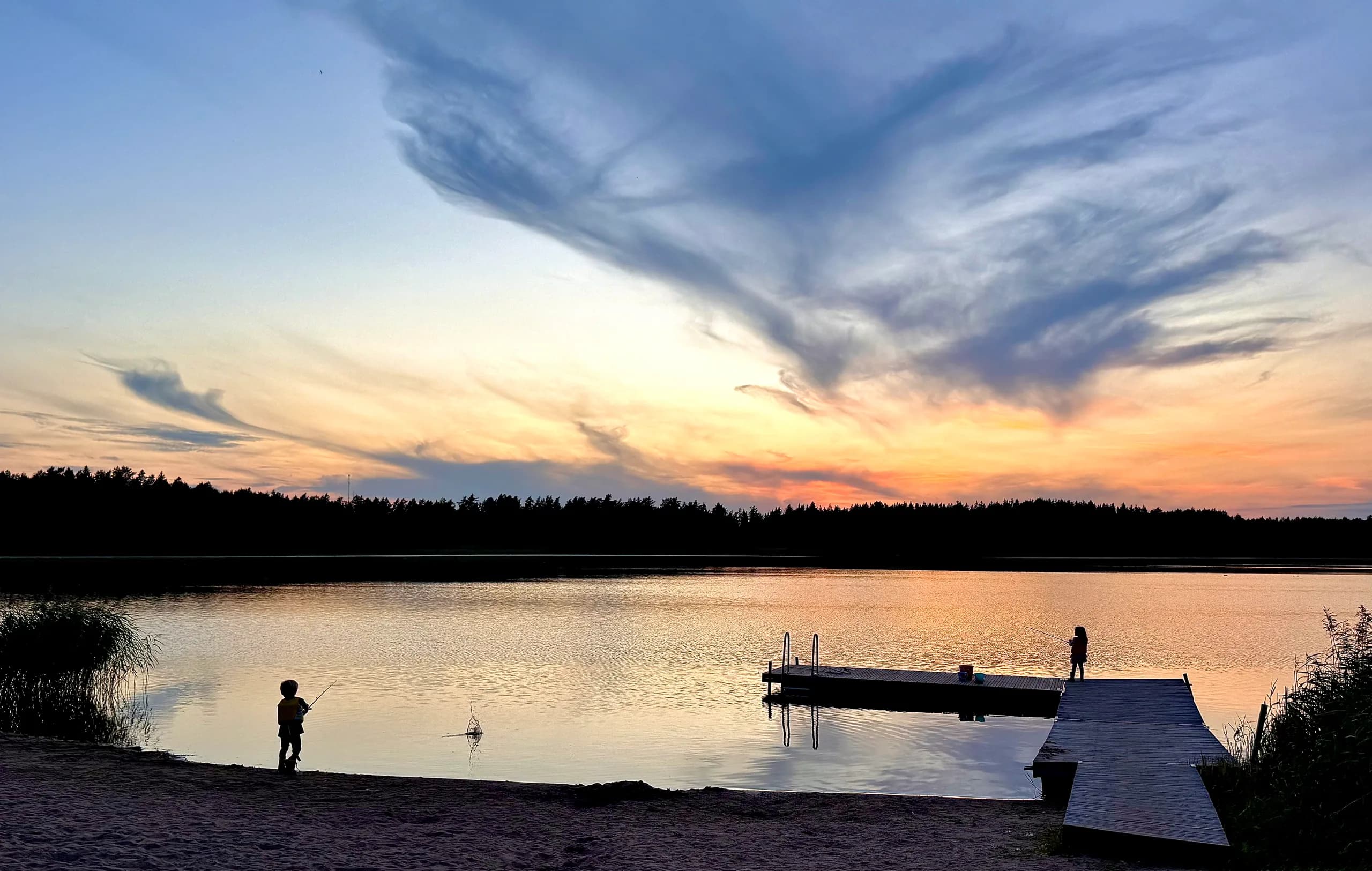 Fiske med ungarna